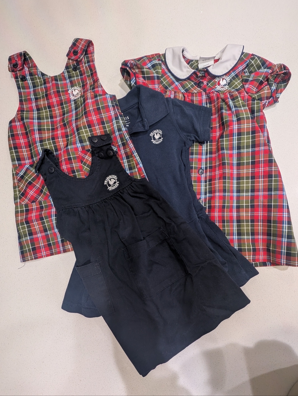 Primrose Uniform Bundle Of 4 Girls Dresses Size 4T